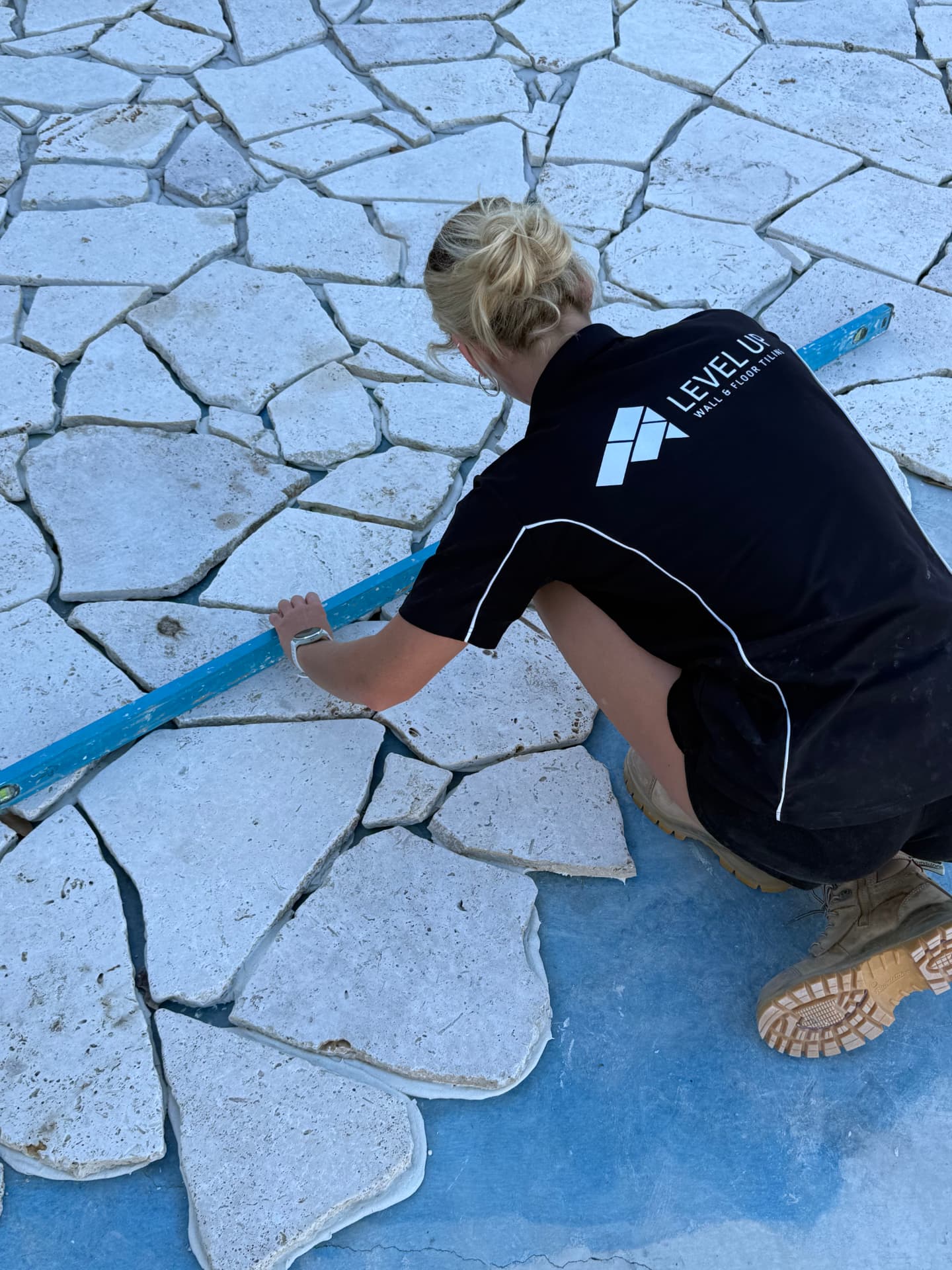 Crazy paving, tiling by Level Up, Gold Coast, QLD